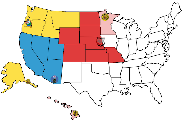 remade service areas with logos map